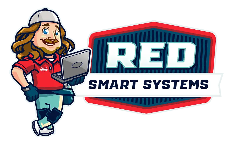 Red Smart Systems Logo designed by The Wrap Shop, Los Angeles